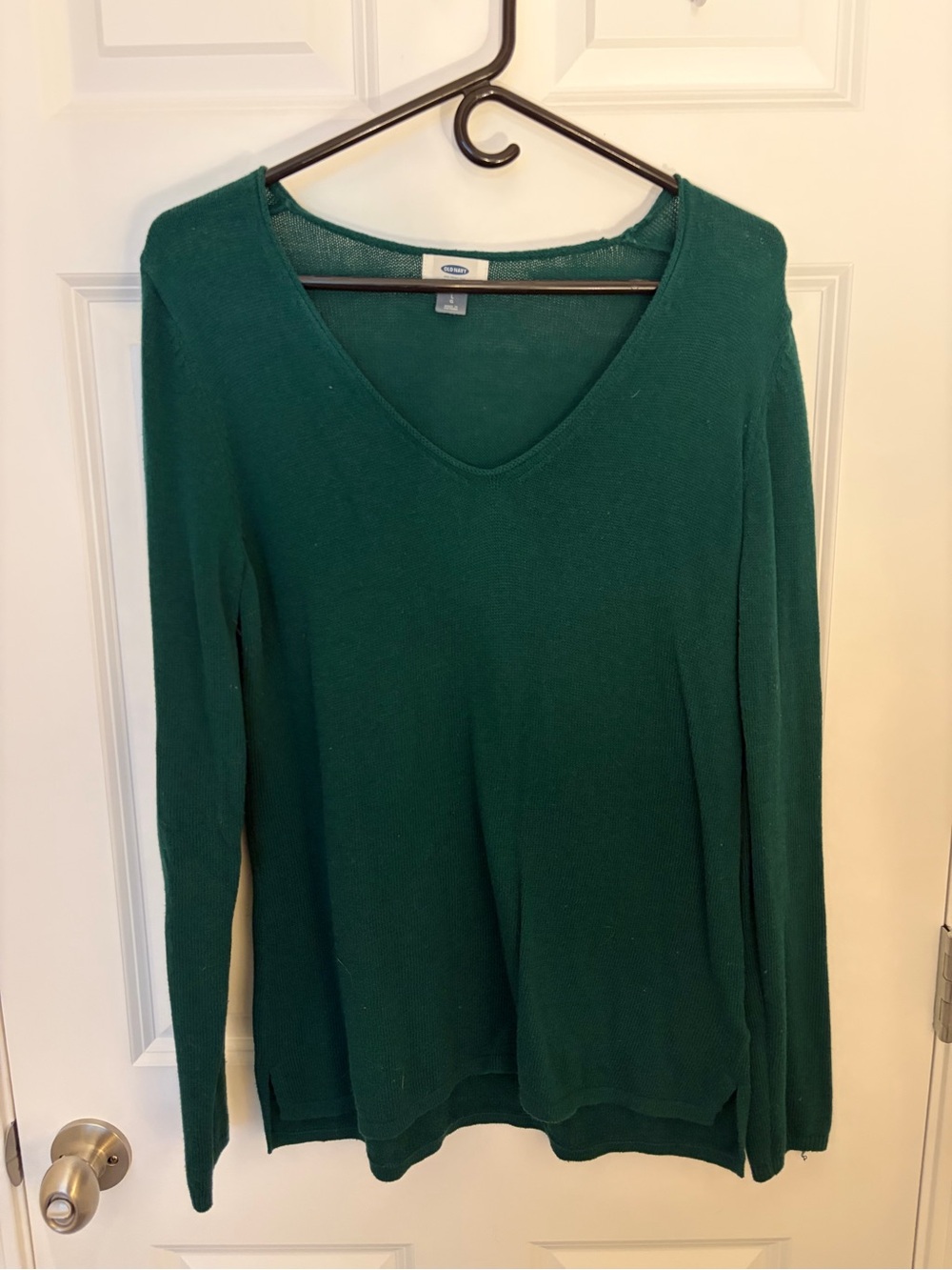 Old Navy Emerald Green V-Neck Sweater